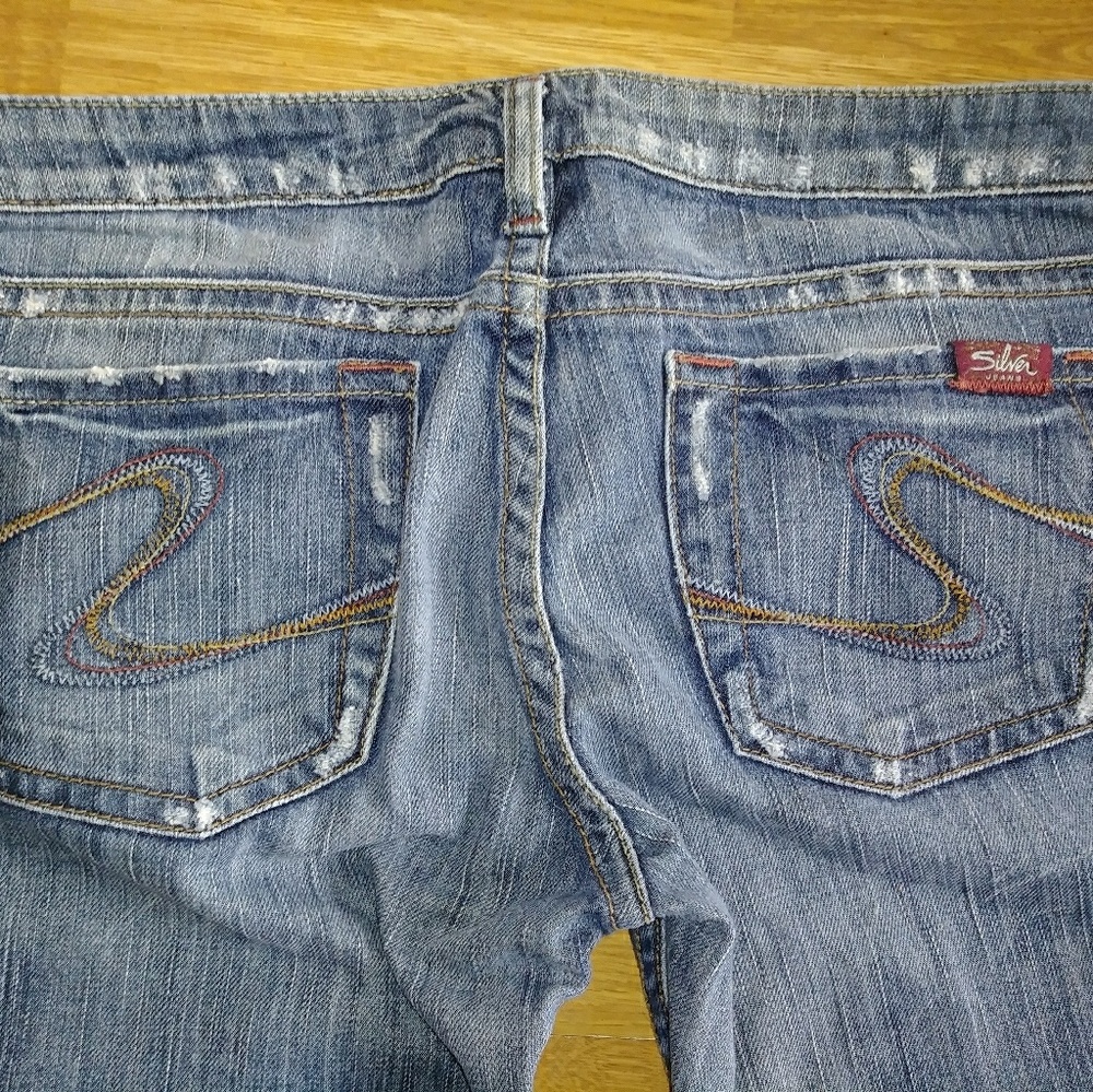 Sold...Silver skinny jeans